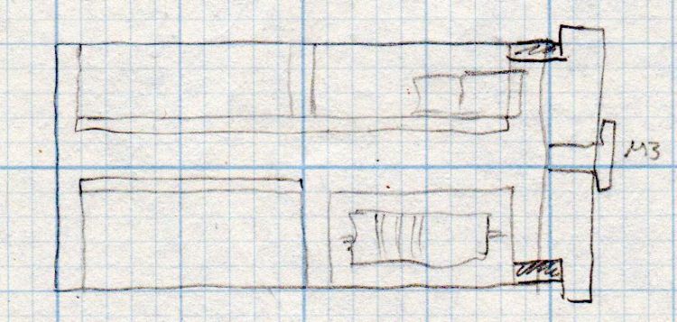 Amber running light - board layout doodle - side