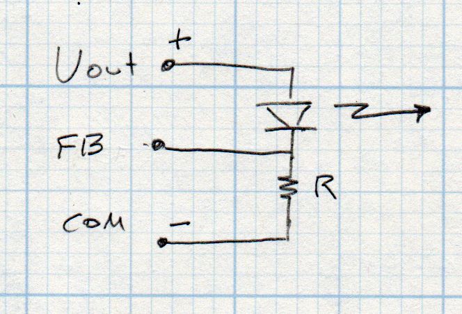 MP1584 - buck regulator - LED current feedback