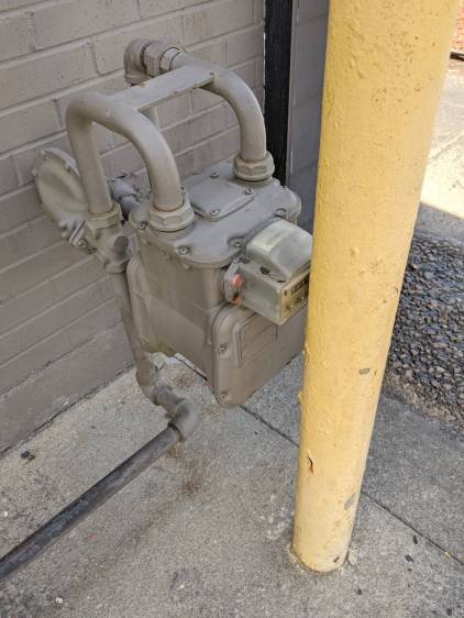 Natural Gas Meter Plumbing - detail