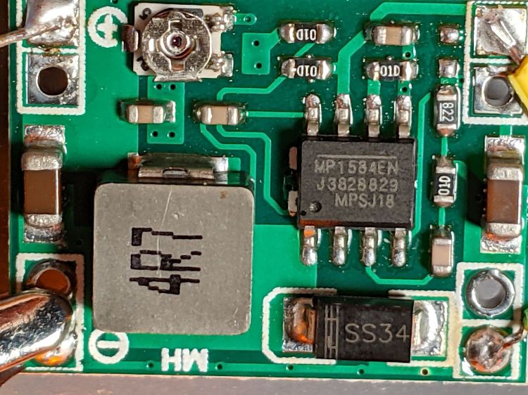 MP1584 buck regulator PCB