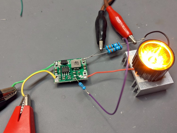 MP1584 buck regulator - current feedback