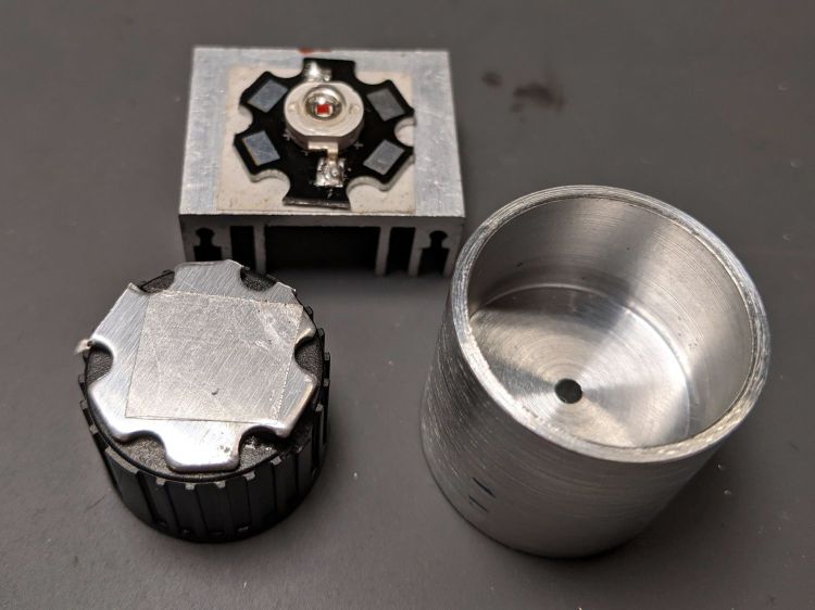 1 W LED Running Light - heatsink raw