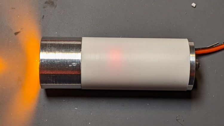 1 W Amber Running Light - bench test