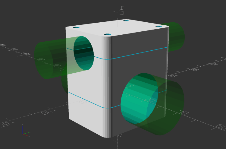 Rear Running Light Seat Clamp - solid model