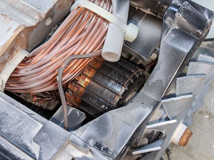 Shopvac QSP - commutator as found