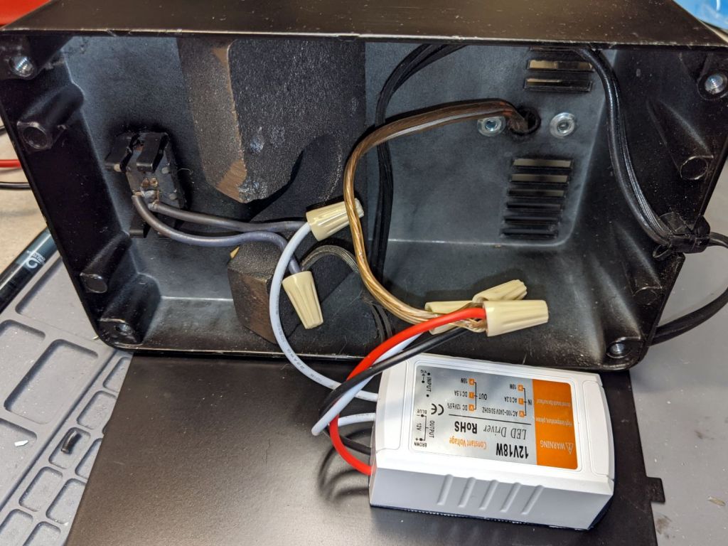 LED-ified Halogen Desk Lamp: DC LED&nbsp;Driver