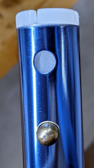 Walker shortening - latch relocation