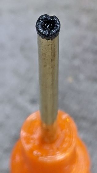 Bafang battery - brass shell grinder - grit load