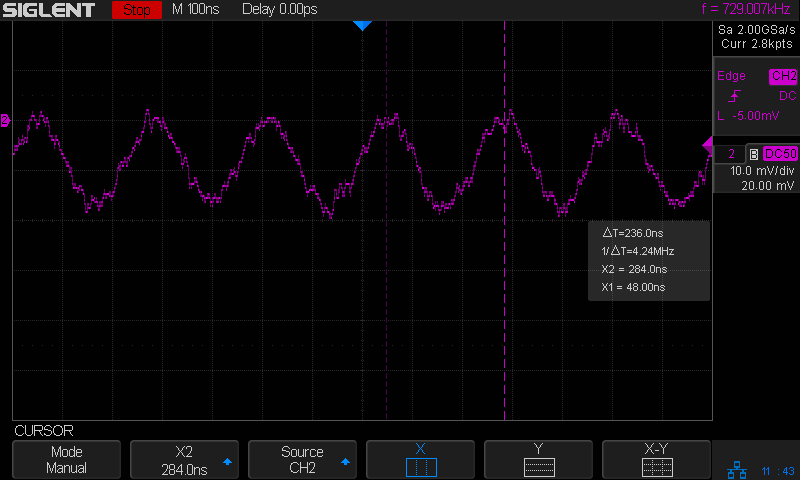 Tek AM503 B075593 - 4 MHz oscillation