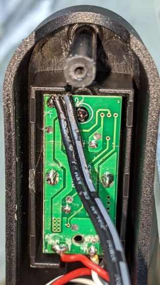 LED Floor Lamp - DC wire marking