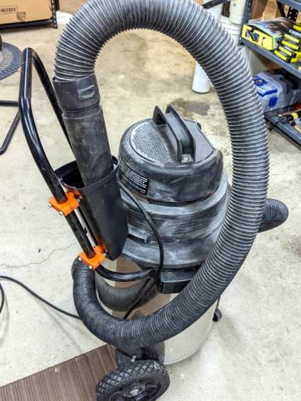 ShopVac Nozzle Caddy - side view