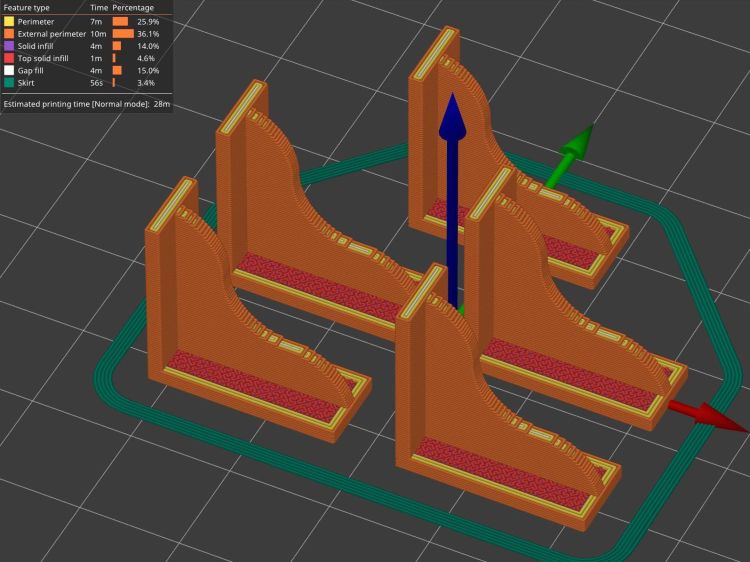 COB LED Shade Brackets - slice preview