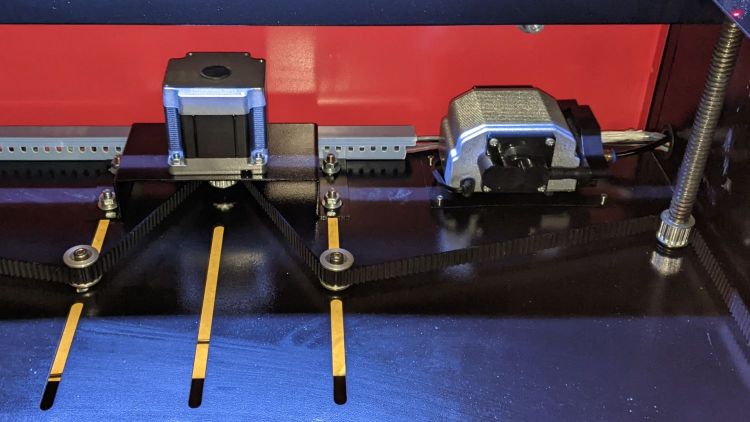 OMTech 60W laser - Z motor - air pump