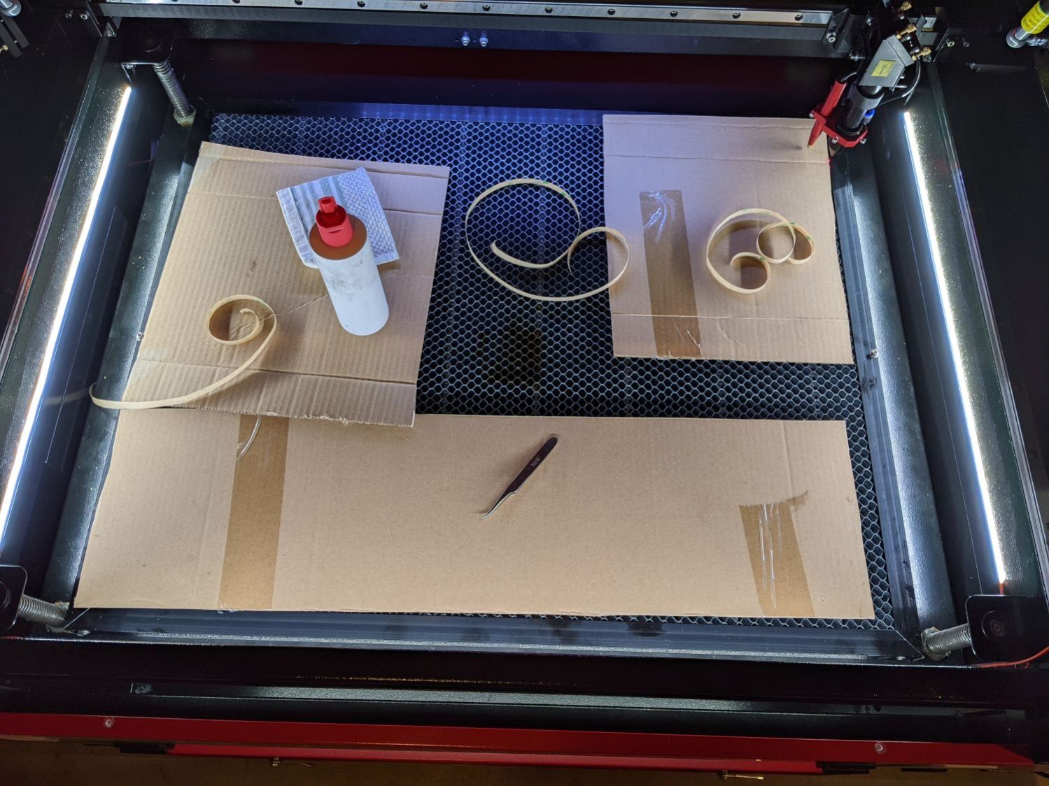 OMTech 60W laser - COB LED strips