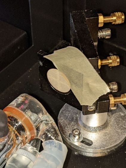 OMTech 60W laser beam test - mirror 1