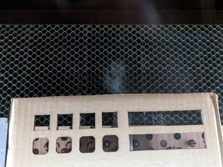 Laser spike plate - smoke plumes