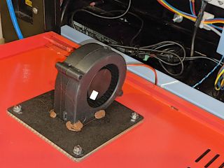 OMTech 60 W Laser: Improved Electronics Bay Fan