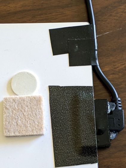 LitUp Light Pad USB jack reinforcement - bottom