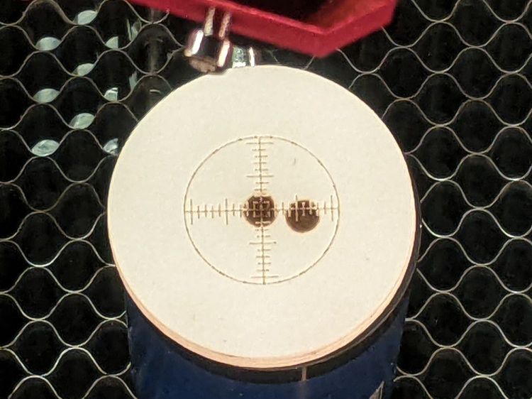 Gentec ED-200 target - scorches