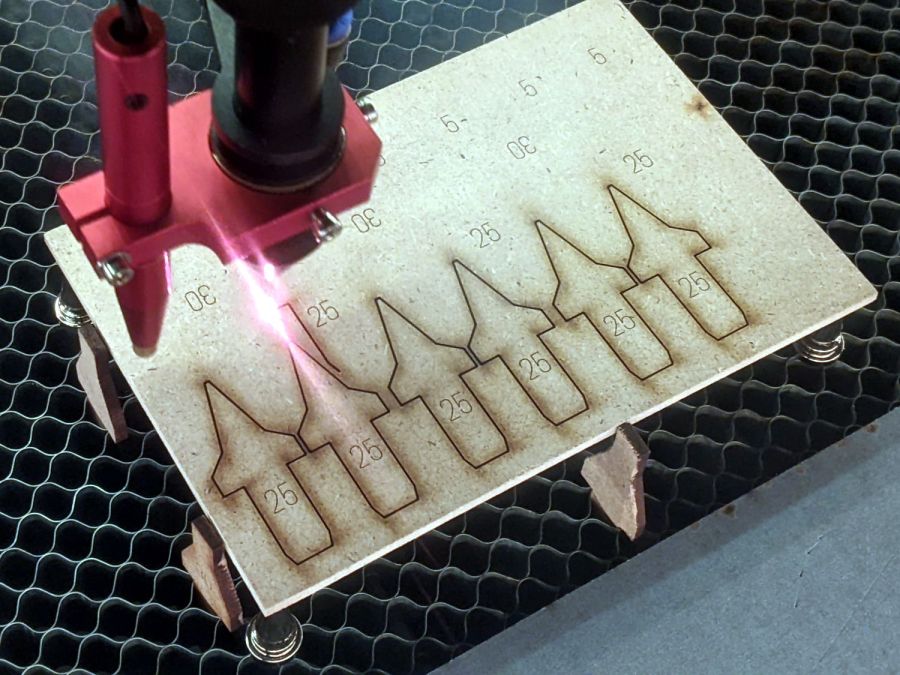 Improved MDF Honeycomb Spikes - alignment stops
