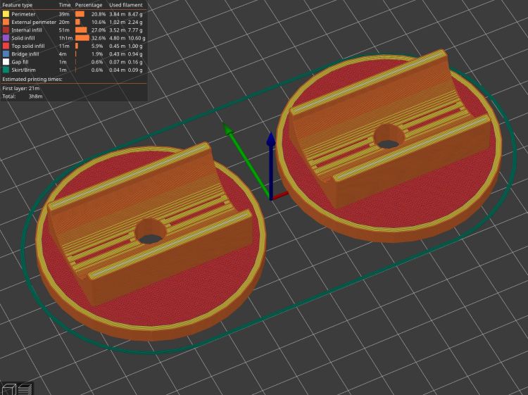 Garden Cart Handle - slicer preview