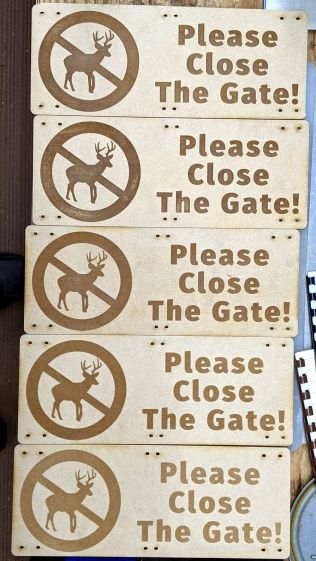 Please Close The Gate - 60 to 20 pct engraving - raw