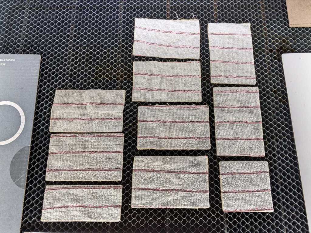 Laser-cut Shop Wipes