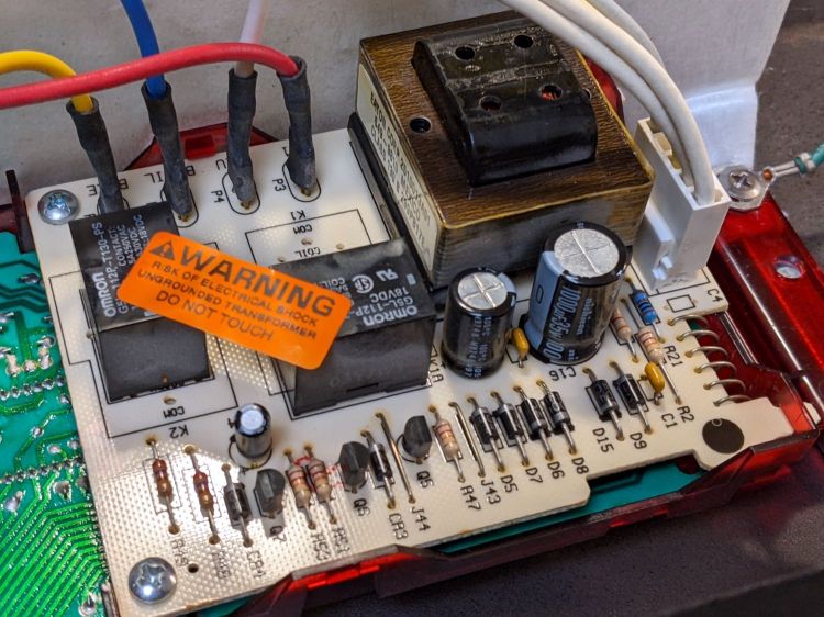 Kenmore gas range - rear PCB