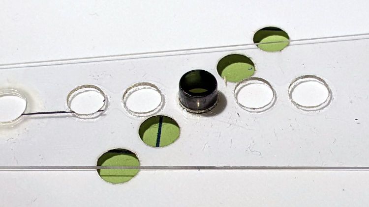 Laser cutter - hole size test