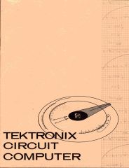 Tektronix Circuit Computer 1961 - cover