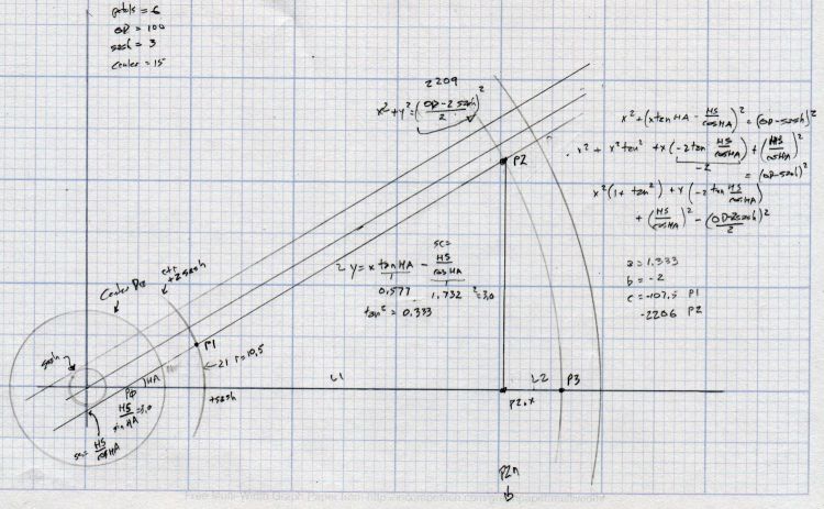 Chipboard coaster - double arc petal geometry doodle