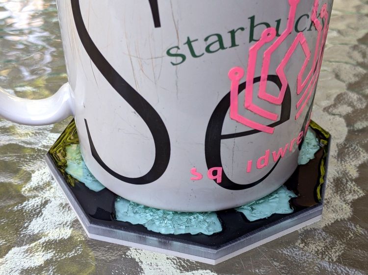 Glass Coaster - second test