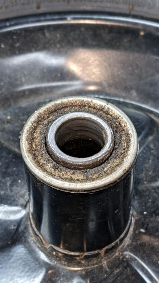 Wheelbarrow Wheel - donor bearing