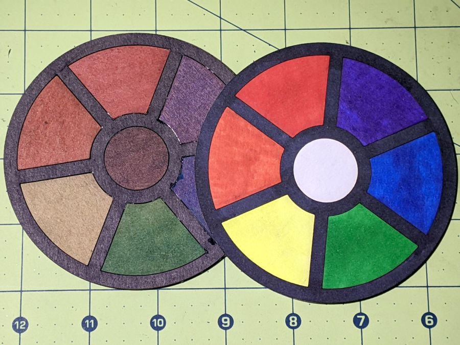 Chipboard coaster - plain vs white