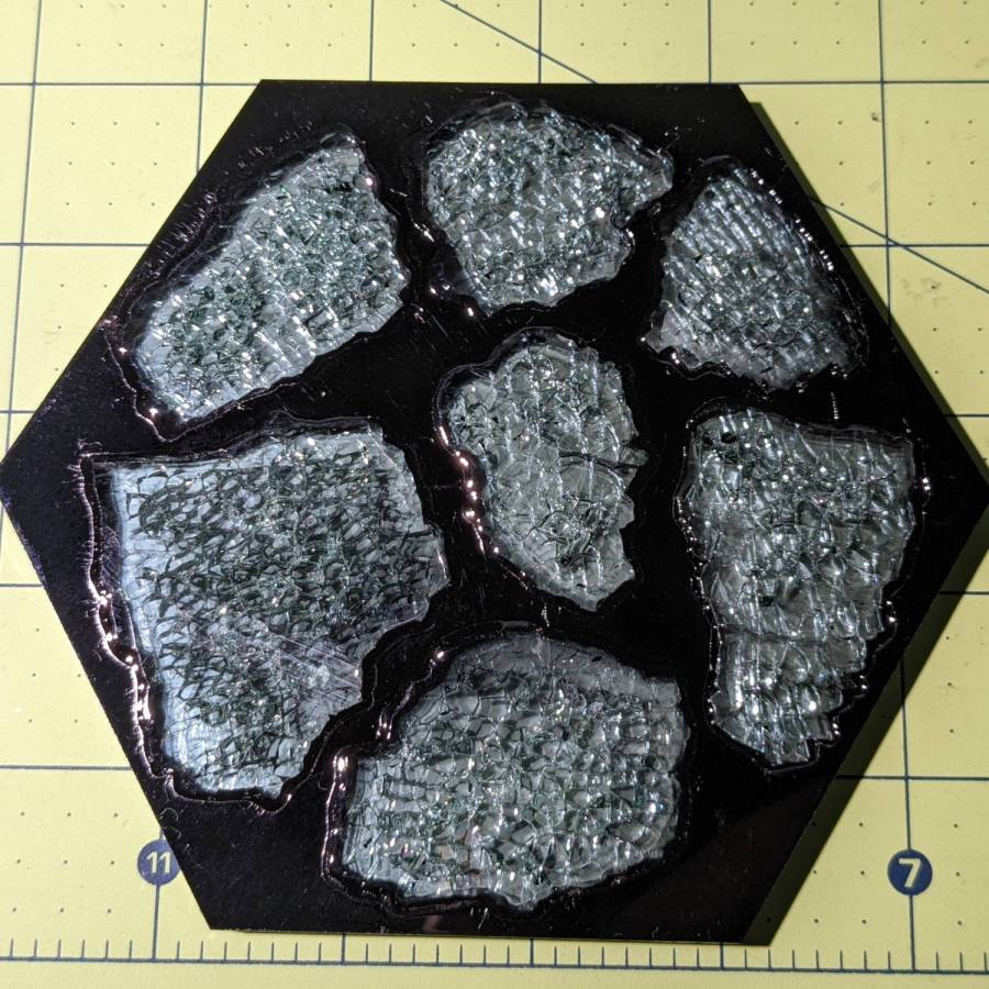 Smashed Glass Coaster 2 - overview