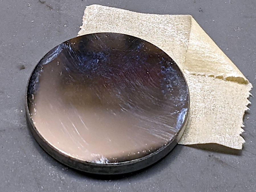 OMTech 60W laser mirror 3 cleaning - during