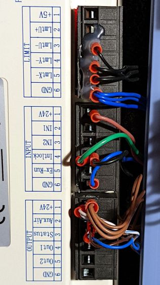 OMTech KT332 controller - Lid Interlock input - added wire