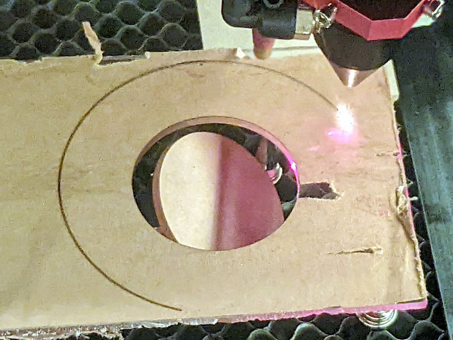 Coaster Epoxy Rim - cutting chuck spacer