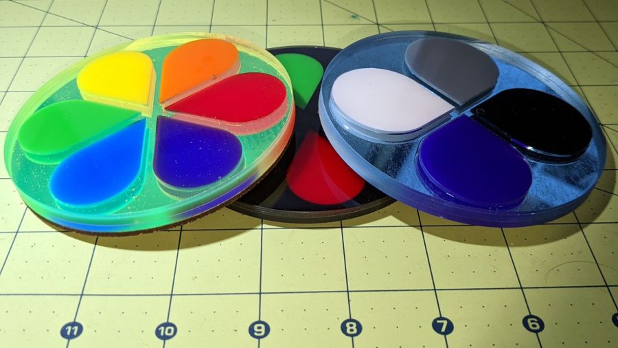 Coaster Epoxy Rim - turned samples