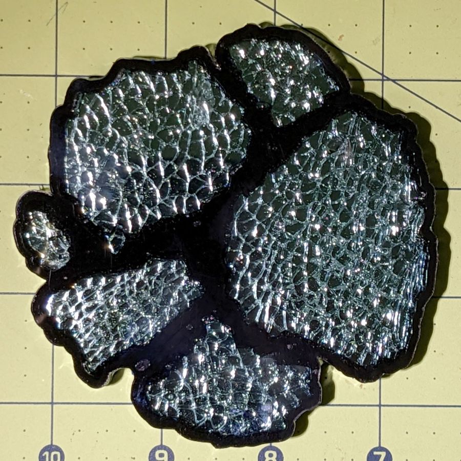 Smashed Glass Coaster 5 - top view