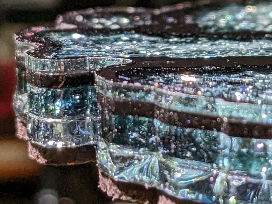 Smashed Glass Coaster 5 - edge alignment A