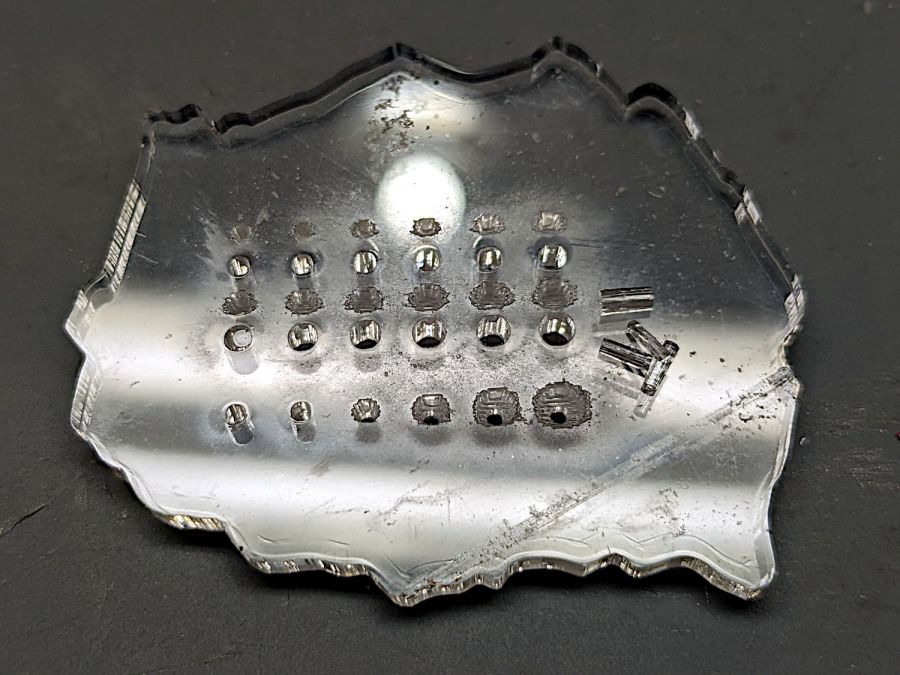 Scan vs cut alignment - first test