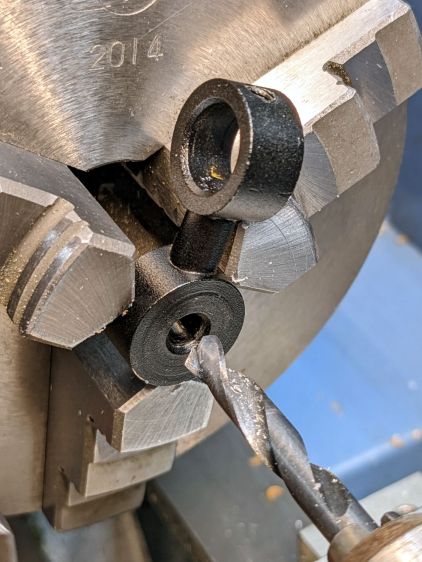 Improved red-dot pointer - drilling bolt hole