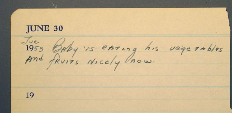 Diary - June 30 1953