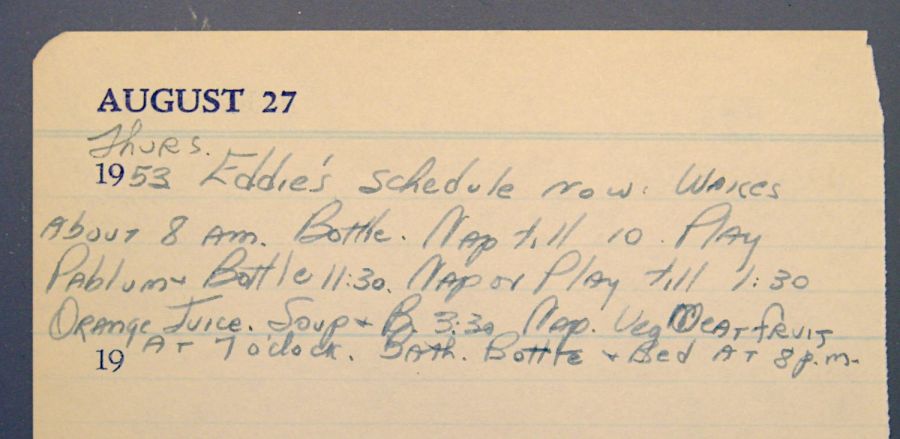 Diary - August 27 1953
