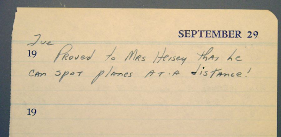 Diary - September 29 1953