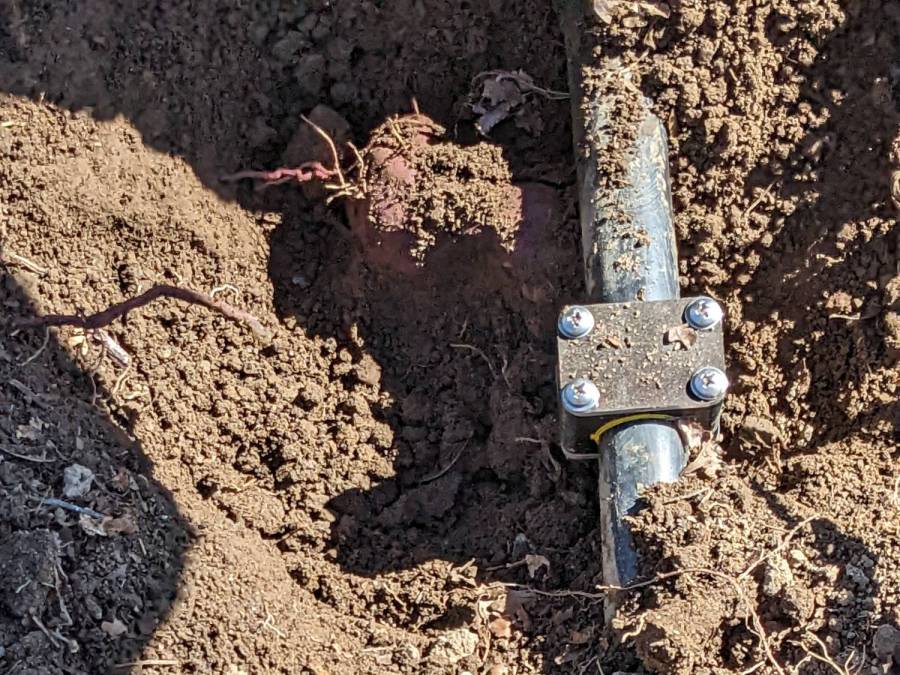 Mainline pipe puncture - repaired - with cause