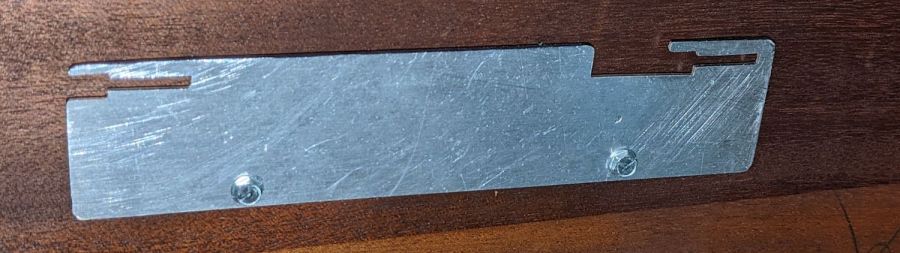 Dell sound bar mount - plate installed