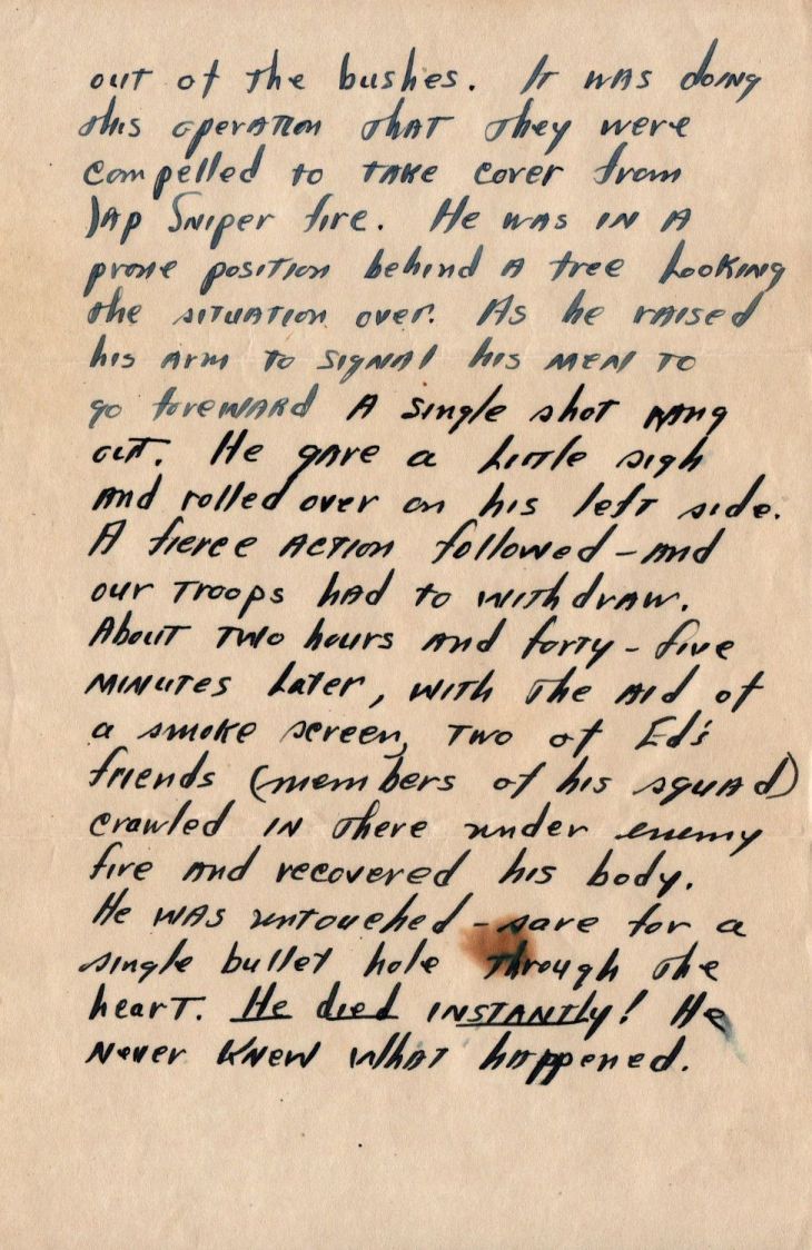 Letter to Mrs Harry Shope - 25 May 1945 - pg 2