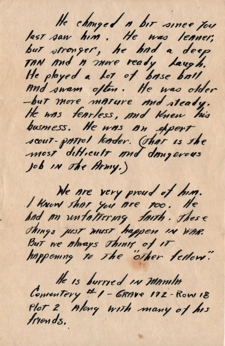 Letter to Mrs Harry Shope - 25 May 1945 - pg 4